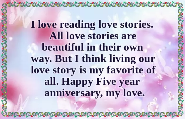 5 Years Of Togetherness Love