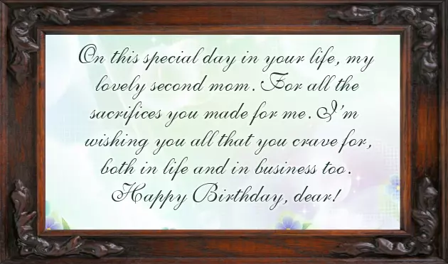 Happy Birthday Second Mom Happy Birthday Second Mom