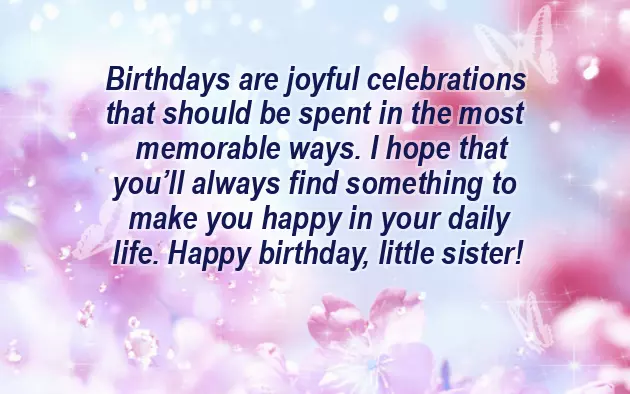 Quotes On Little Sister Birthday Quotes On Little Sister Birthday