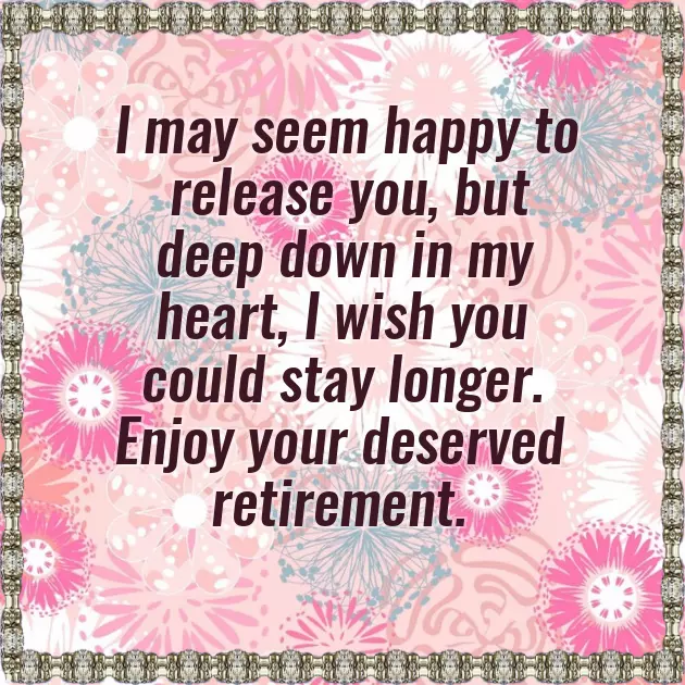 Retirement Text Message