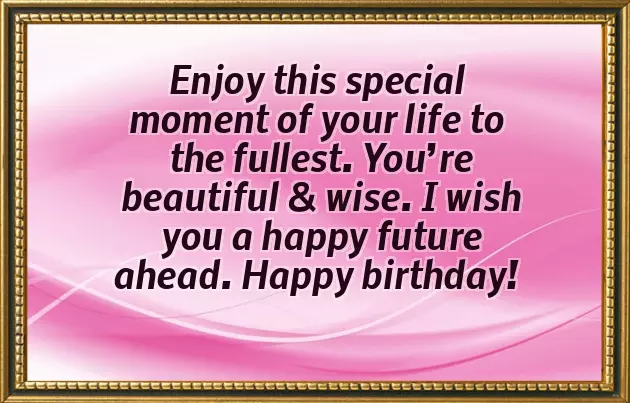 Birthday Wish For A Young Lady