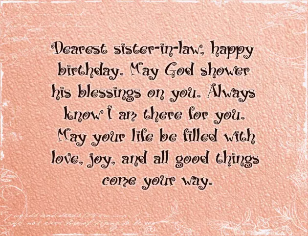 My Sweet Sister Birthday Wishes