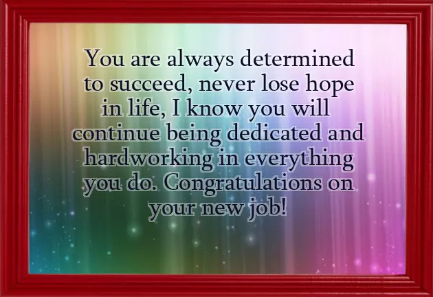 Wishes On Getting Job