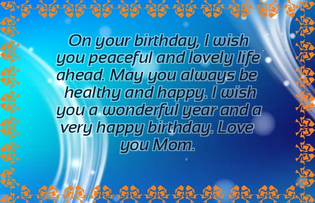 Birthday Wishes For To Be Mother