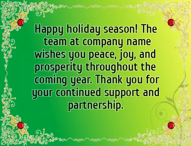 Merry Christmas Business