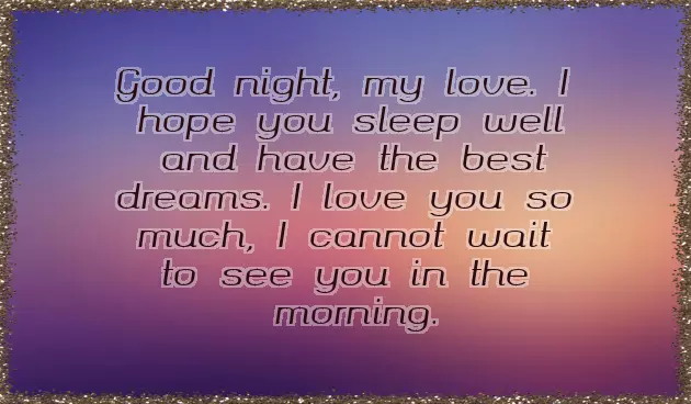 Good Night Love Romantic