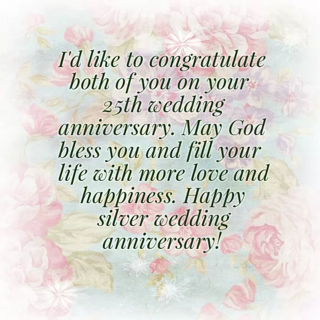 25Th Wedding Anniversary Wishes For Wife