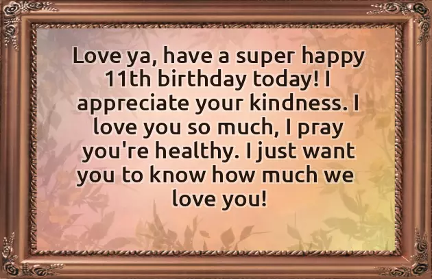 Happy 11Th Birthday To My Son