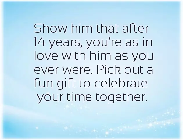 14 Year Anniversary Gift 14 Year Anniversary Gift