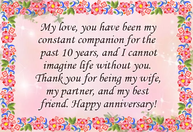 Happy 10 Year Anniversary Happy 10 Year Anniversary
