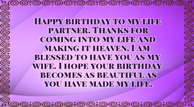 Birthday Quotes For Wife Birthday