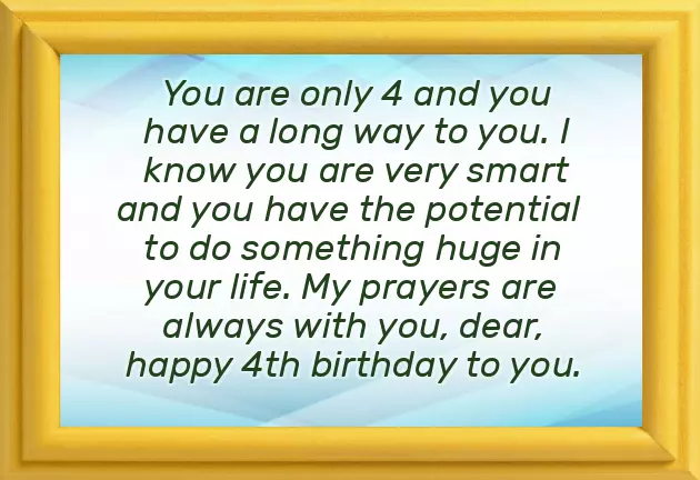 Birthday Wishes For 4 Year Old Daughter