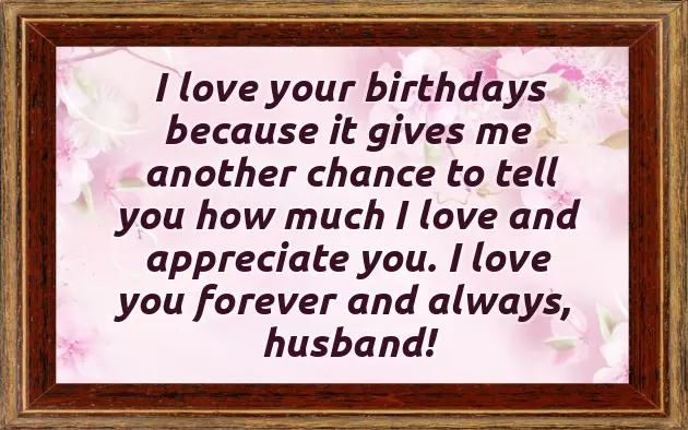 Birthday Wishes For Husband Simple