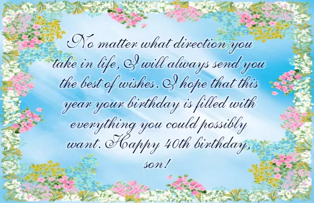 40Th Birthday Wishes Brother