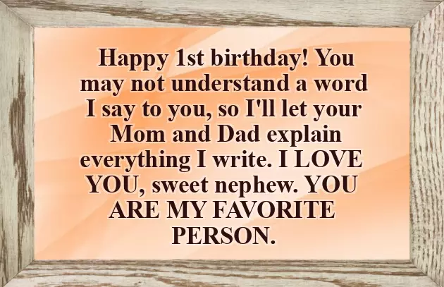 1St Year Birthday Wishes