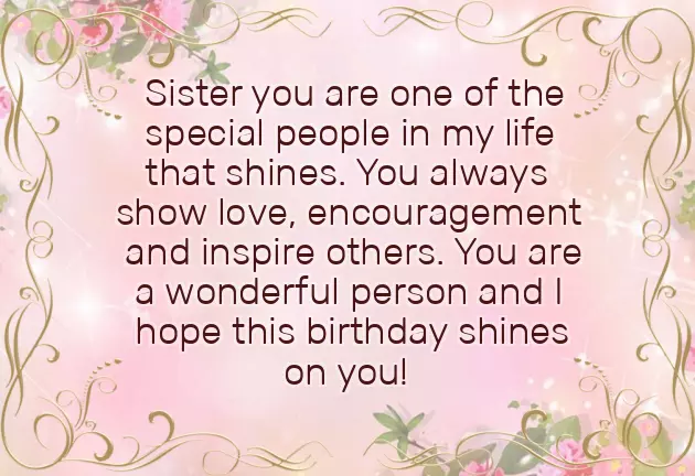 Birthday Wishes In Advance For Sister