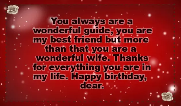 Happy Birthday Wishes For Best Friend Wife