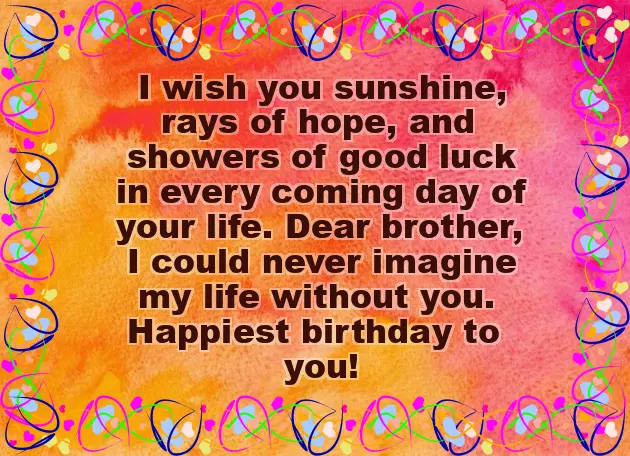 Happy Birthday To A Special Brother Happy Birthday To A Special Brother