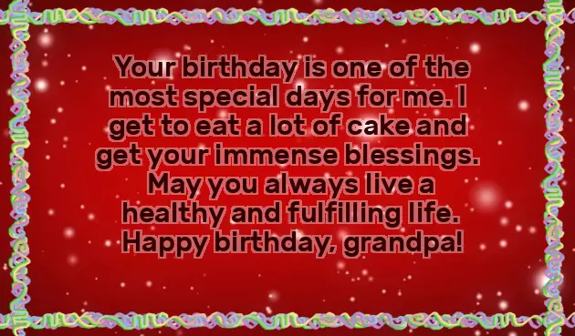 Birthday Thoughts For Grandfather