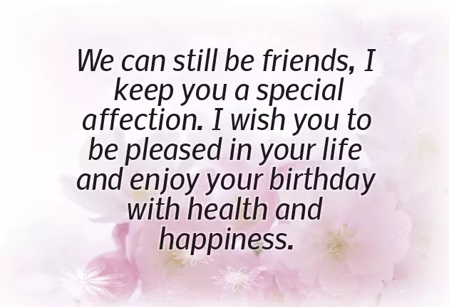 Birthday Wishes To Your Ex Boyfriend