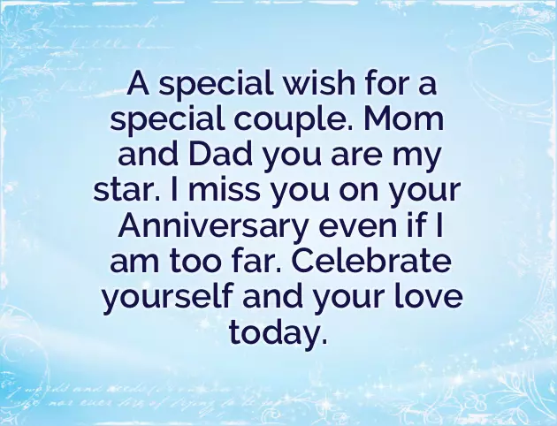 Wedding Anniversary Wishes To Father And Mother