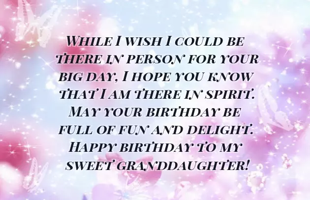 Happy Birthday Greetings To A Granddaughter