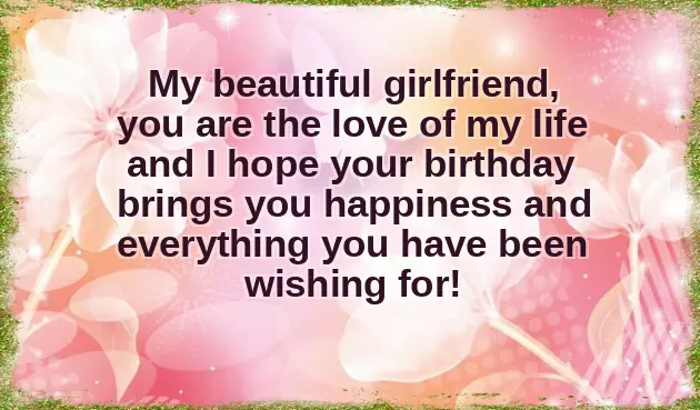 Big Birthday Wishes For Girlfriend