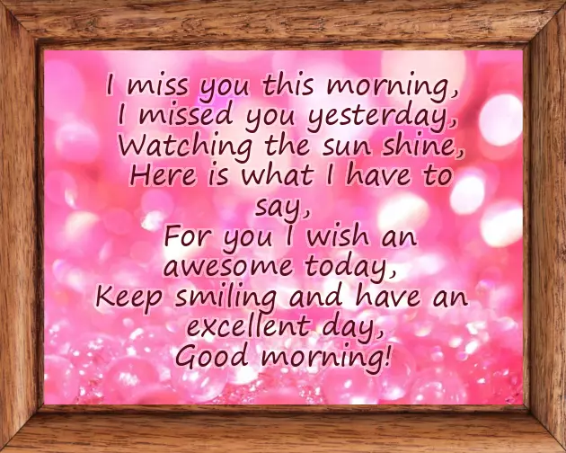 Heart Touching Good Morning Messages For My Love