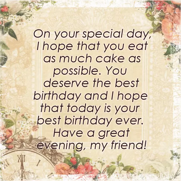 Sms For Best Friend Birthday