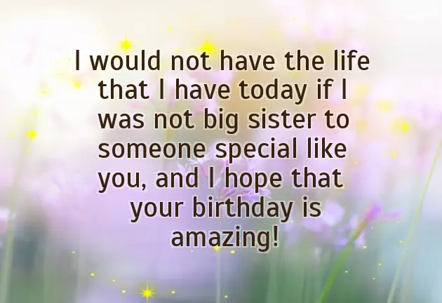 Wishing Your Little Sister A Happy Birthday