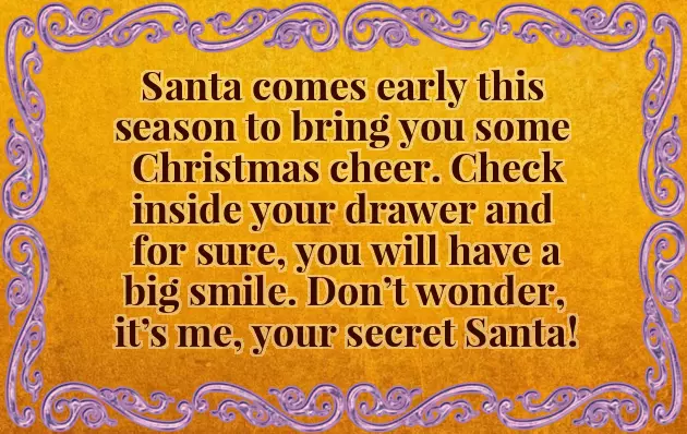 Secret Santa Wishes Quotes