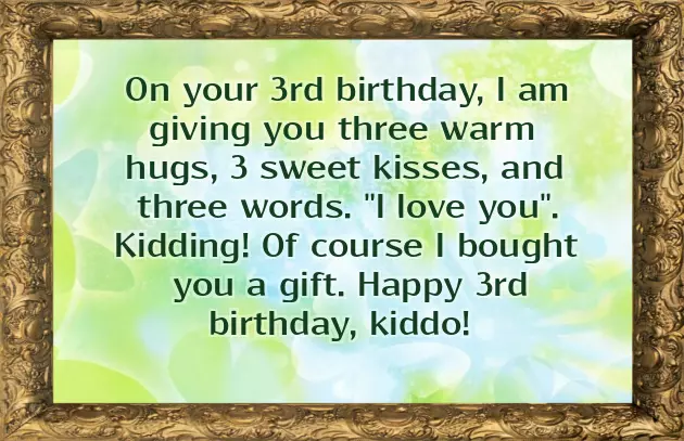 3 Years Birthday Wishes For My Daughter