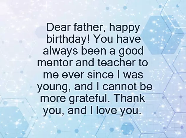 Birthday Wishes For A Father