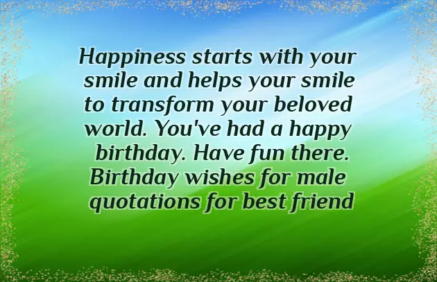 Birthday Wishes For Friend Male