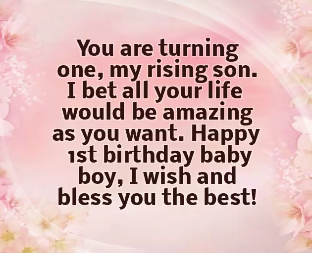 Birthday Wishes For A One Year Boy Birthday Wishes For A One Year Boy