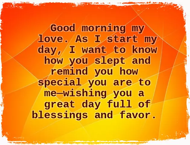 Sweet Good Morning Message For My Boyfriend