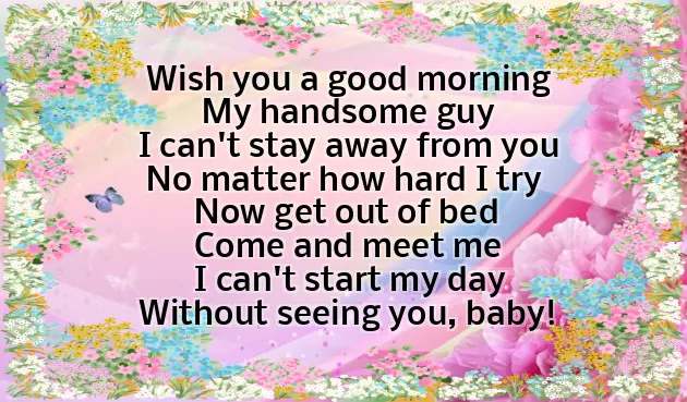 Morning Poem For Him