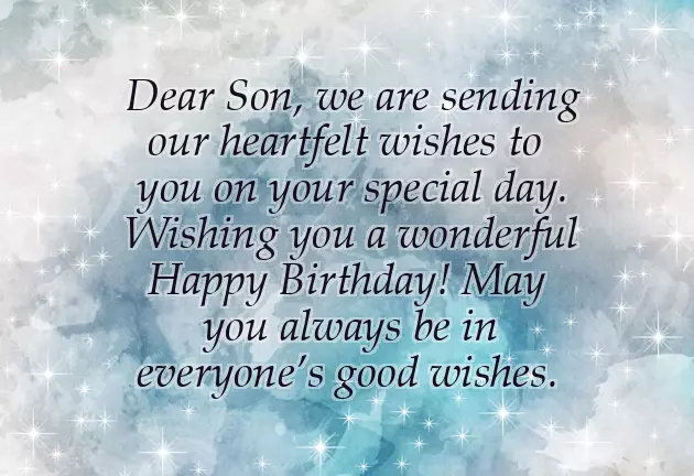 Happy Birthday Handsome Son