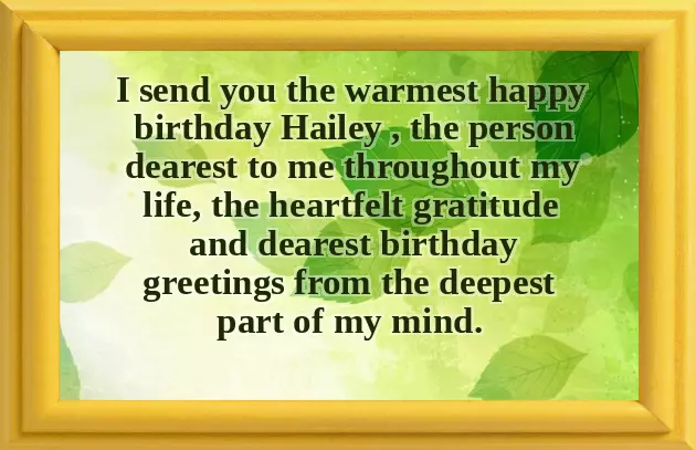 Happy Birthday Dear Hailey Happy Birthday Dear Hailey