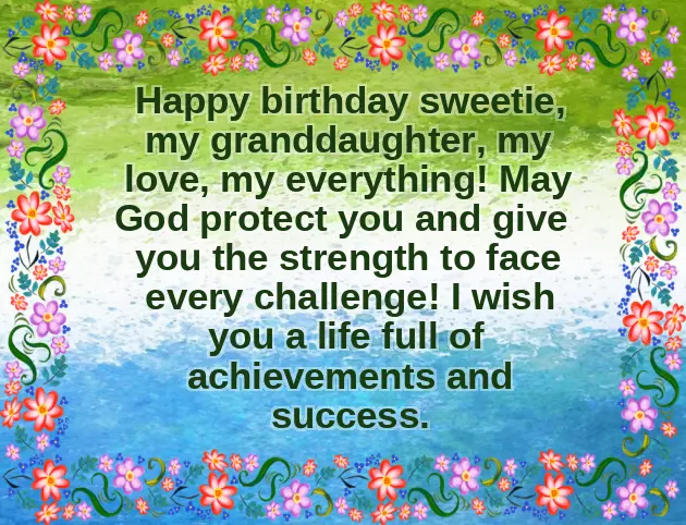 8Th Birthday Wishes For Granddaughter