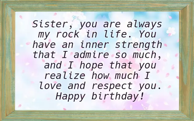 Sister Birthday Thought