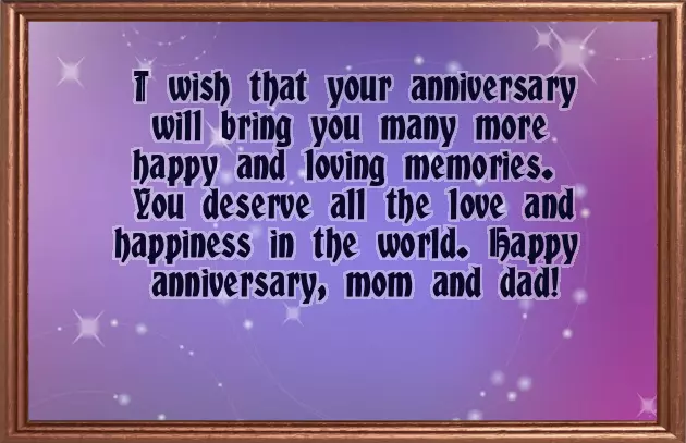 Wedding Anniversary Wishes For Mom And Dad