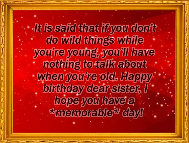 Happy Birthday Older Sister Funny