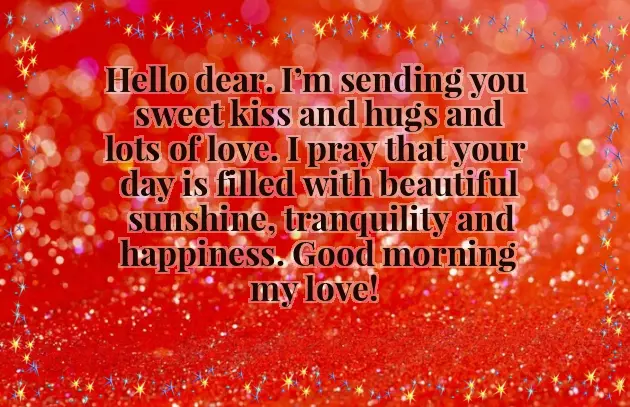 Long Distance Good Morning Message