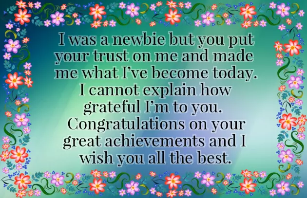 Birthday Message For Boss