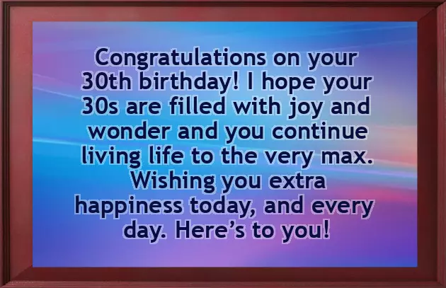 Happy 30 Birthday Woman