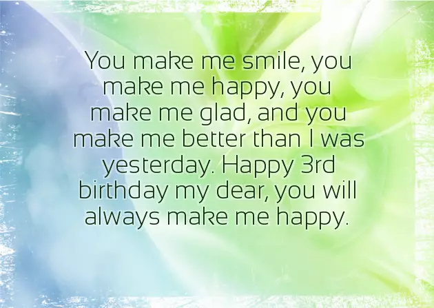 Happy 3Rd Birthday My Daughter