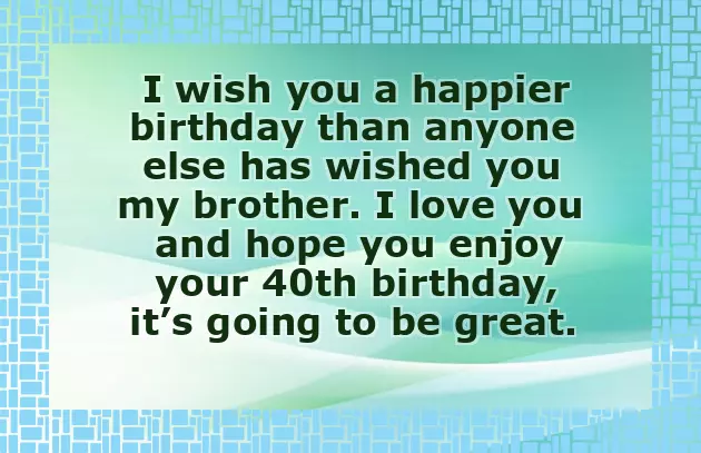 Happy 40Th Birthday To Husband