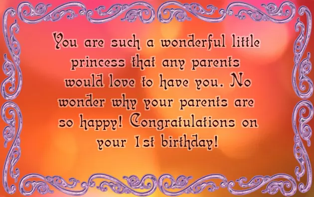 1St Birthday Girl Wishes