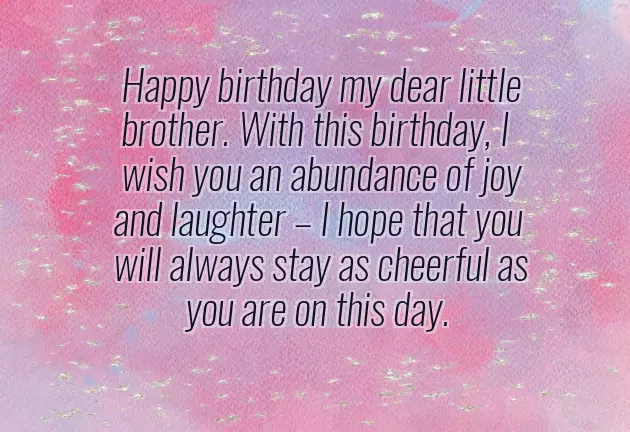 Birthday Wishes For Little Baby Brother
